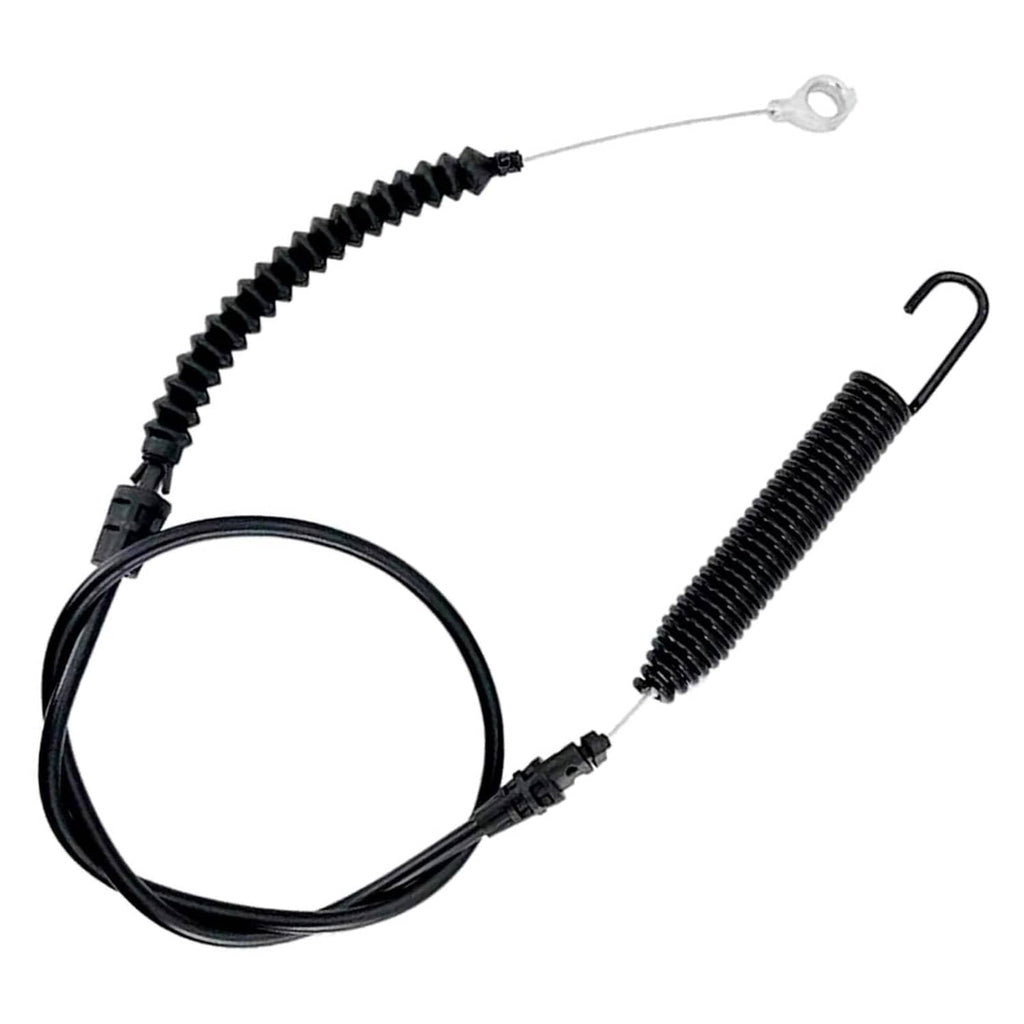 Black blade engagement cable with spring and ring terminal connector