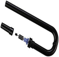Aqua-tech black U-shaped tube with connectors and blue valve insert