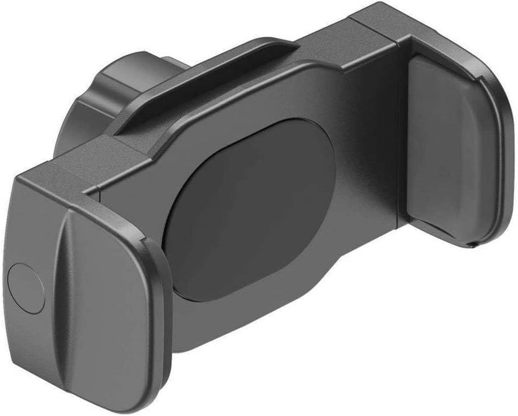 Phone holder mount clip ball-joint connector, dark gray underside side view