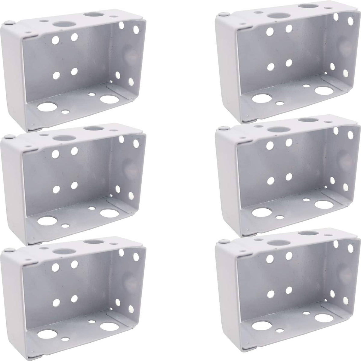 RONGYOUNG low-profile blind bracket set (white), box-mounting, open corner view