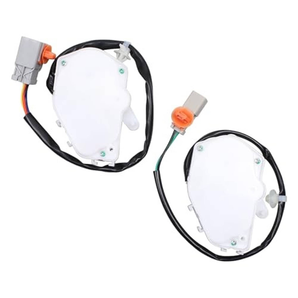 Door latch lock actuator kit, two actuators with orange connector and black wire