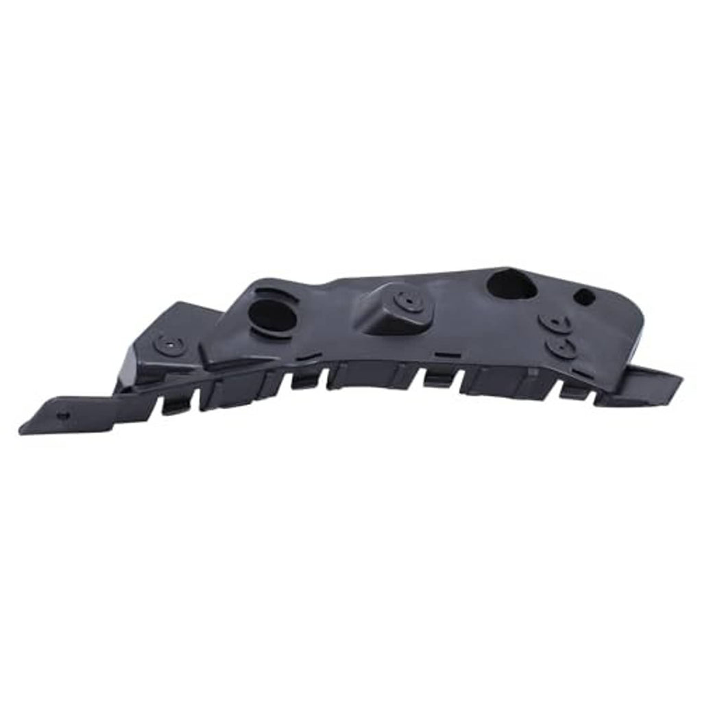 Front bumper fender holder bracket, black plastic with molded mounting points