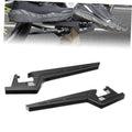 Universal black adjustable CNC aluminum passenger footpegs, metal platform with bracket