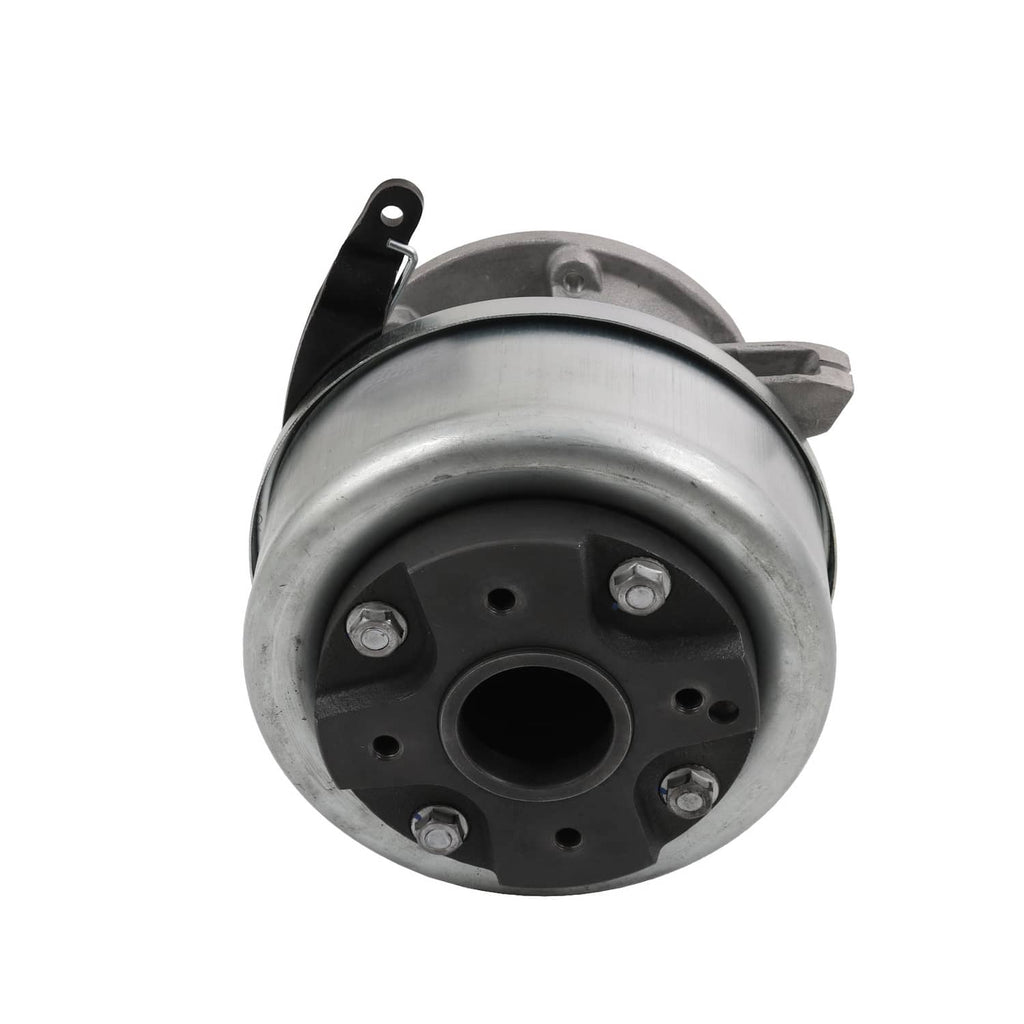 Parking brake actuator housing with bolt holes and central mounting opening
