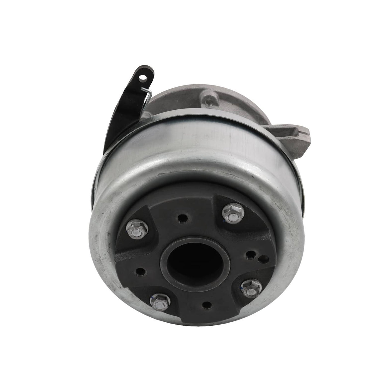 Parking brake actuator housing with bolt holes and central mounting opening