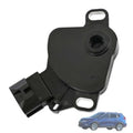 Black automatic transmission gear position sensor with mounting tabs and electrical connector