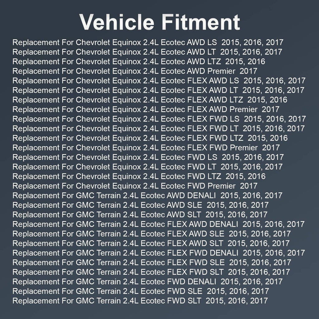 Transfer case assembly product fit graphic with vehicle compatibility list