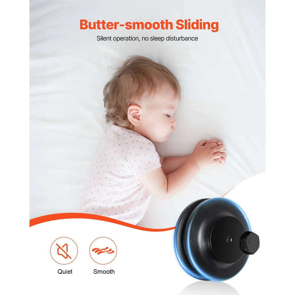 Black sliding barn door roller wheel and bracket assembly for smooth track movement