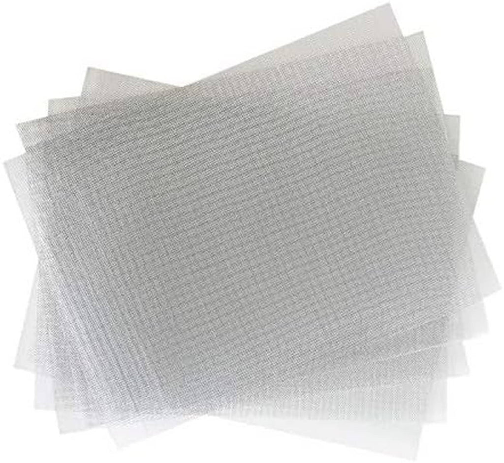 Set of light gray wire mesh reinforcing sheets, overlapping stack