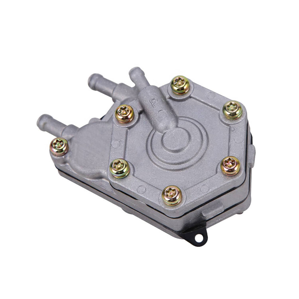 Carburetor and fuel pump unit with top cover and two outlet hose nipples