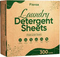 Laundry detergent sheets box with fresh linen scent, 300 loads