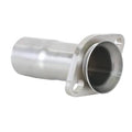 Stainless steel exhaust adapter reducer with flange ring and straight outlet tube
