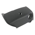 Dark gray steering column lower cover with keyhole opening and round plug hole