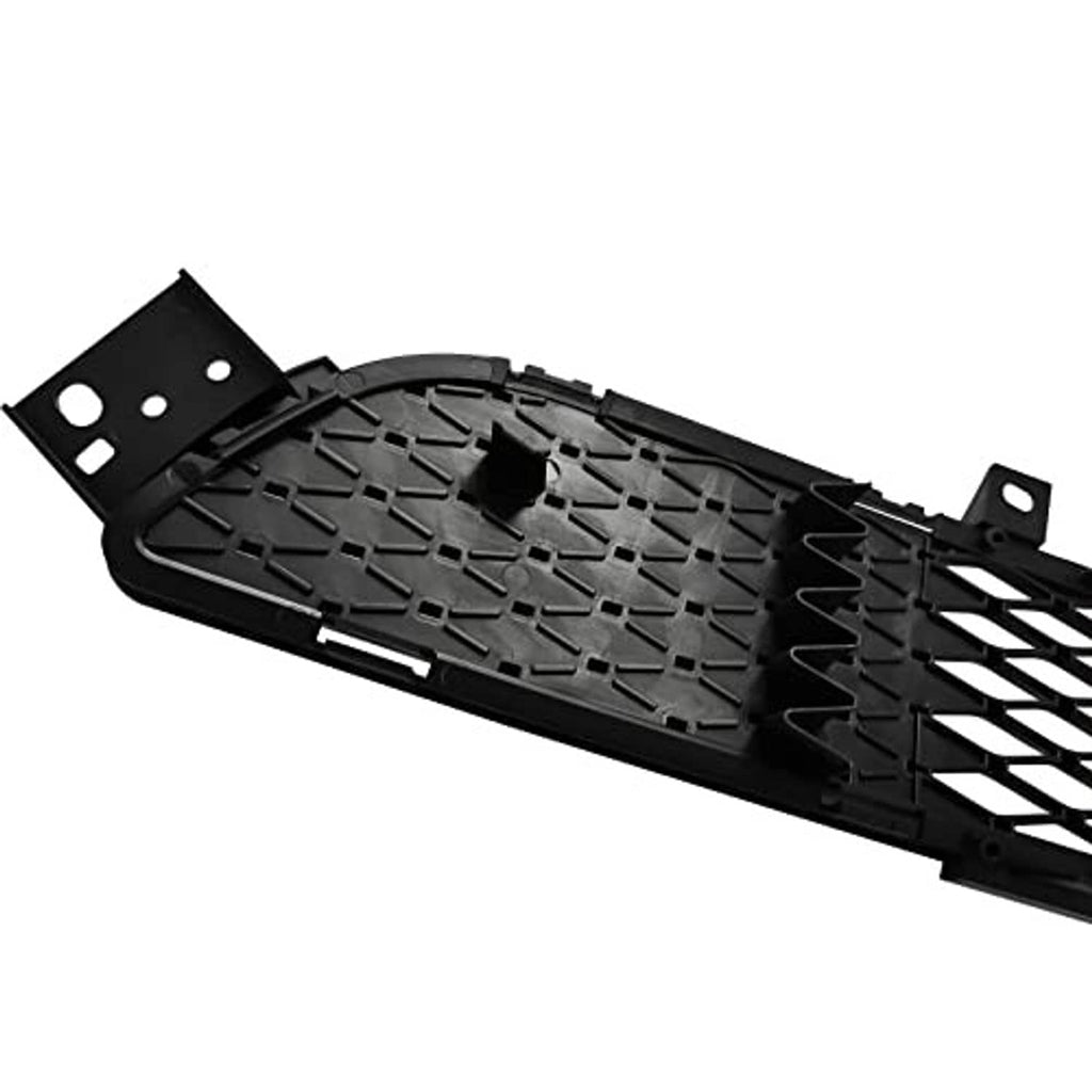 Front bumper grille cover insert, black textured backing with mounting brackets