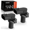 Camshaft position sensor pair, black plastic with metal mounting tab