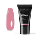 Candy pink smart builder gel tube with matching nail swatch