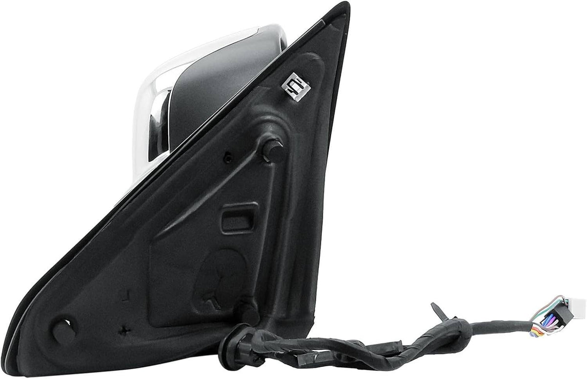 Right mirror back cover with mounting hardware and wiring connectors