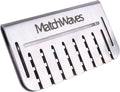 Stainless steel grease blocker with slotted mesh screen and MatchWaves logo