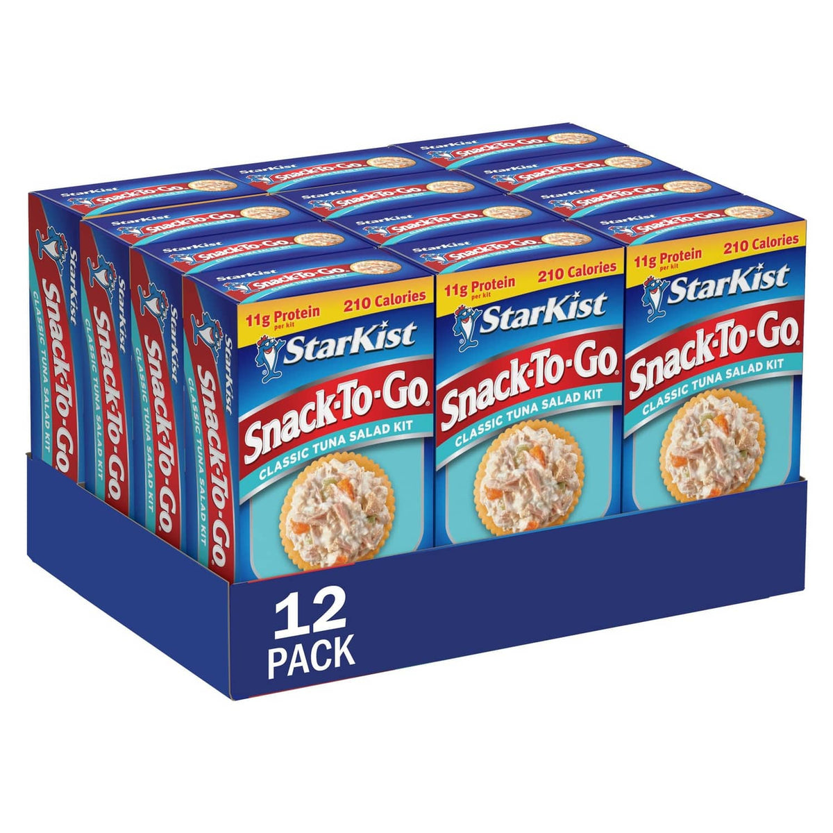StarKist Snack-To-Go tuna salad kit 12-pack box, classic tuna salad