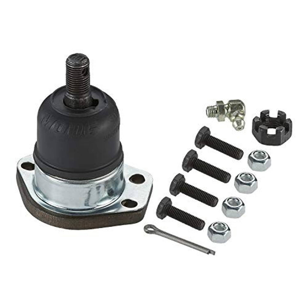 Upper suspension ball joint and included bolts, nuts, and clip parts