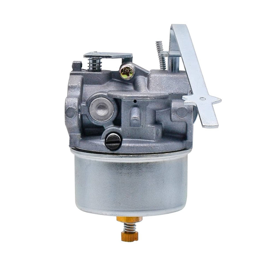 Carburetor with internal ports, metal control linkage, and gold screw outlet