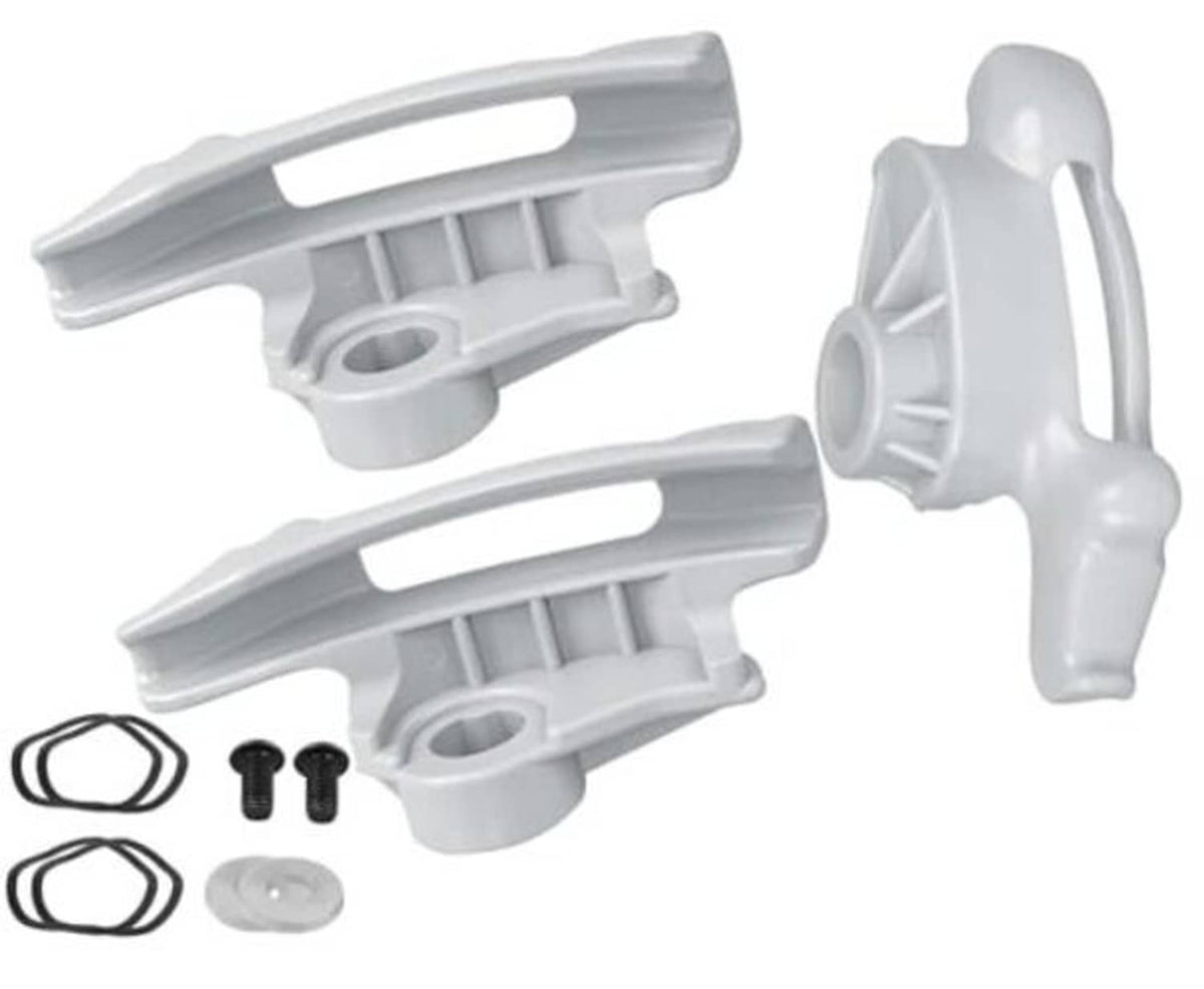 3-pack white plastic duck head tire changer mounts/demount head accessories set