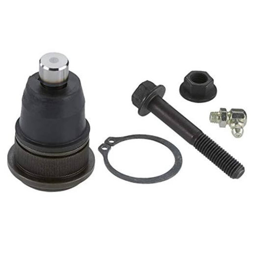 Front suspension ball joint assembly kit with black boot, seal, and mounting hardware