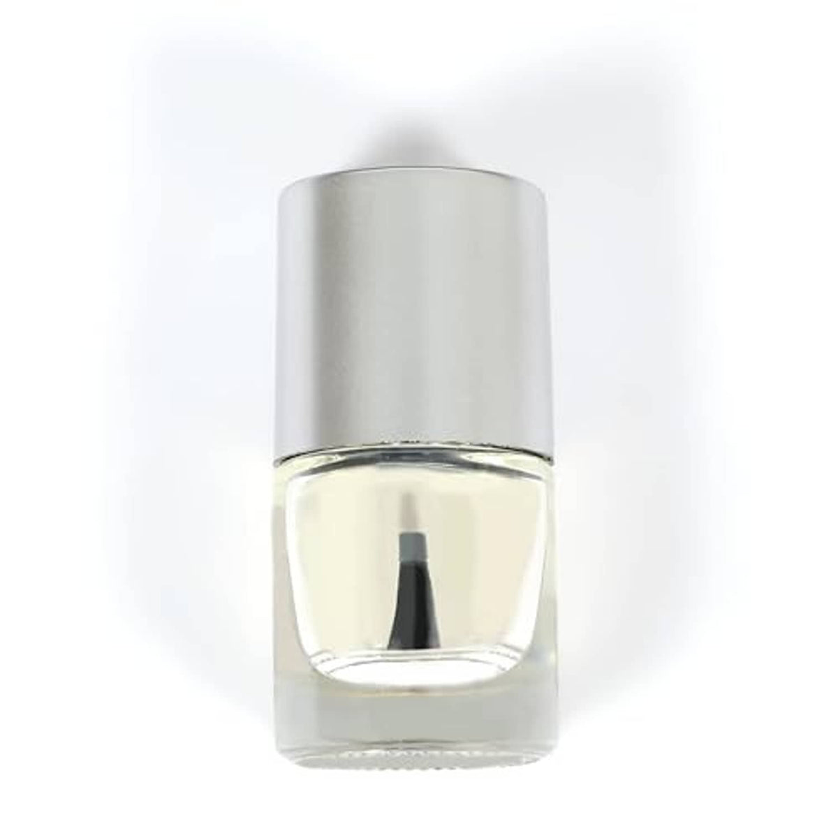 Clear small mounting component with silver metal insert