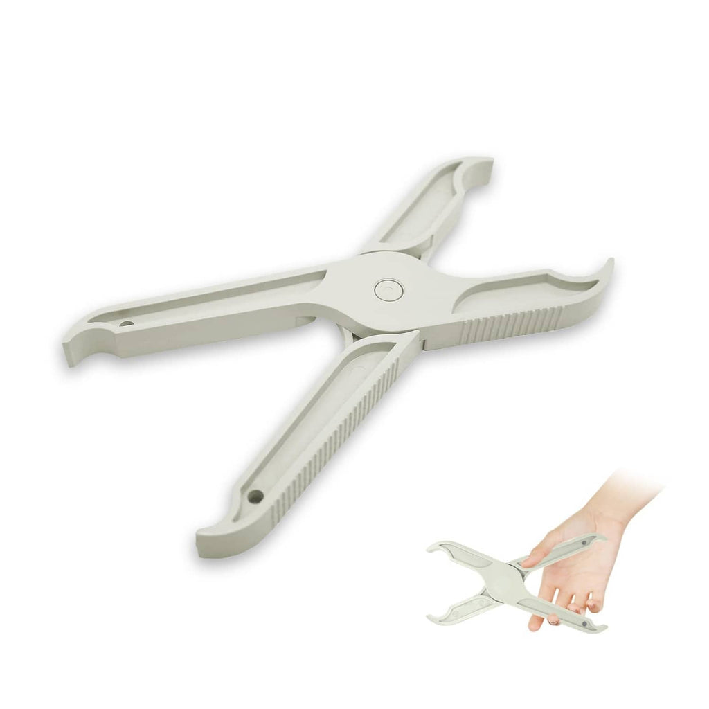 Grey insulated fuse puller tool with gripping jaws and long handle