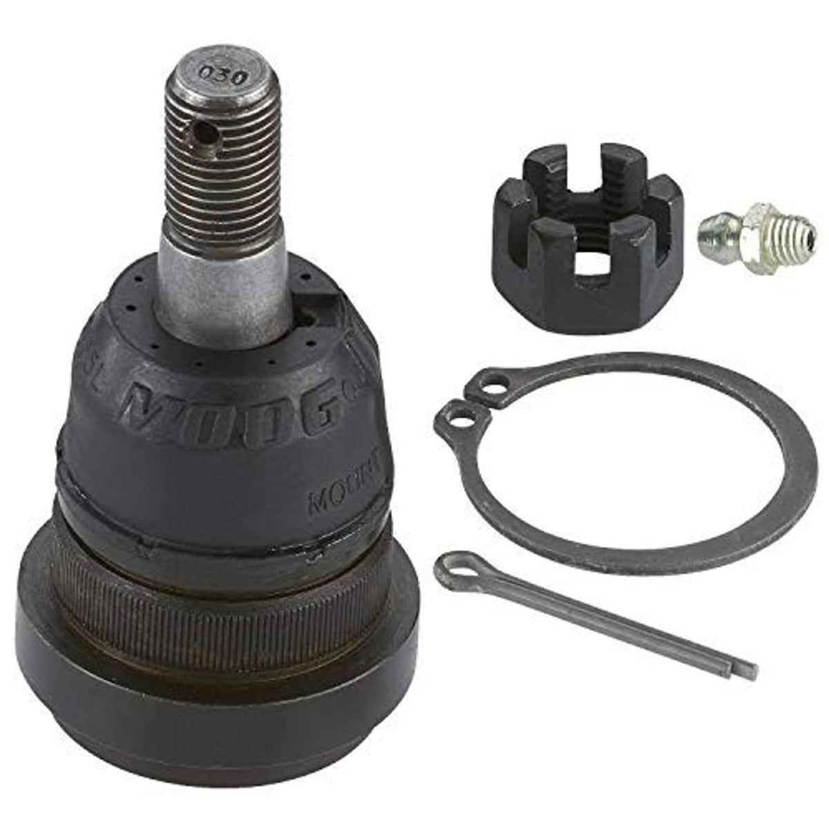 Front upper suspension ball joint kit with boot, lock nut, and snap ring