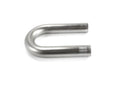 Mild steel 1-1/4 in U-bend exhaust pipe, silver with two straight ends