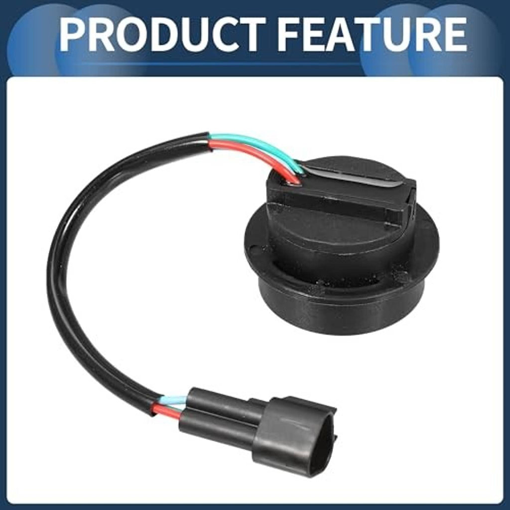 Black trim and tilt switch with wire leads and 3-pin connector plug