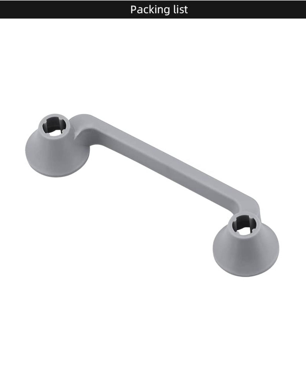 Grey joystick protector fixator, packing list view