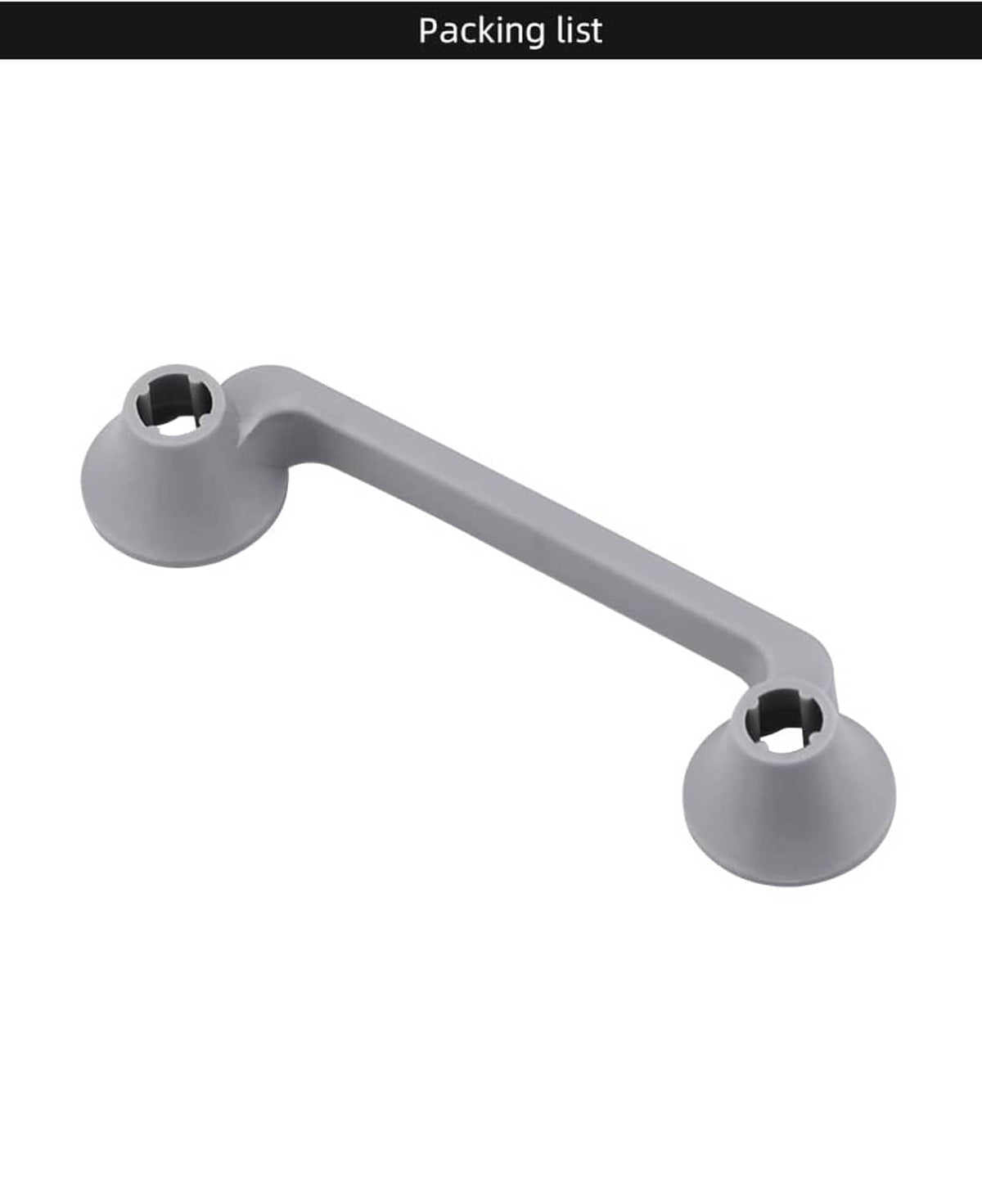 Grey joystick protector fixator, packing list view