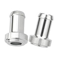 5/8 in weldable hose barb tail nipple fitting, silver aluminum alloy adapter