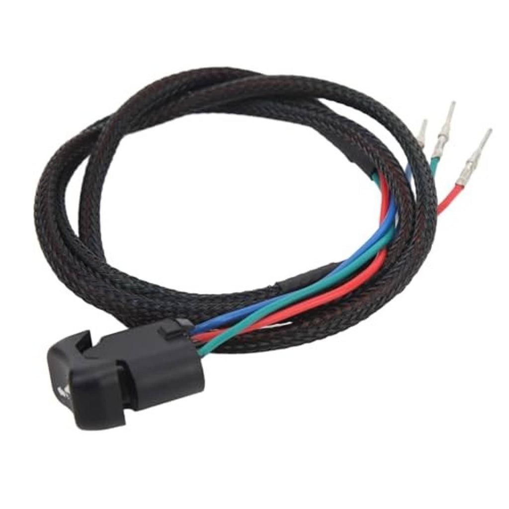 Outboard trim tilt switch wiring harness with black switch module and exposed wire ends