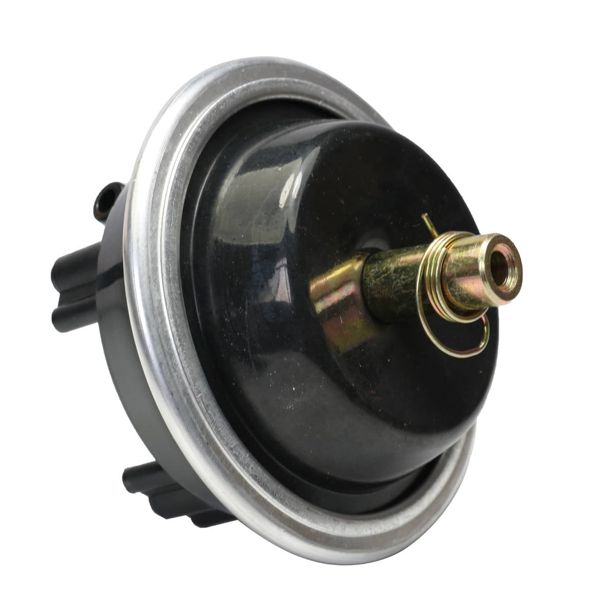 4WD vacuum actuator diaphragm pod with black housing and silver mounting ring