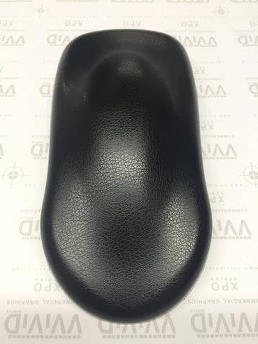 Black fine-grain leather texture on vinyl wrap, smooth soft-touch surface