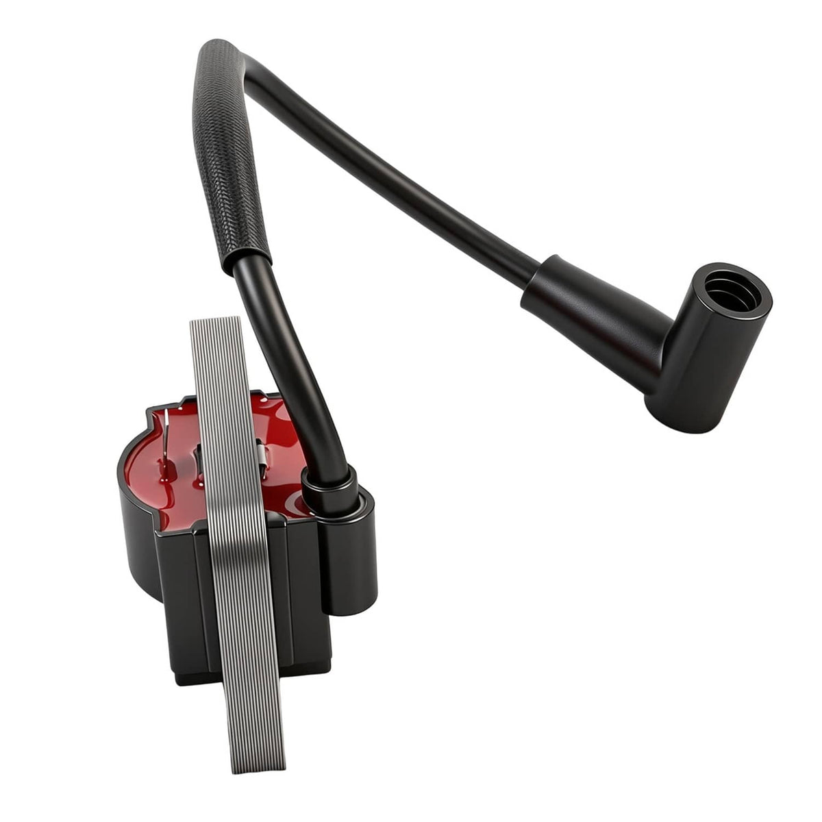 Ignition module with spark plug wire harness, black coil boots and connector