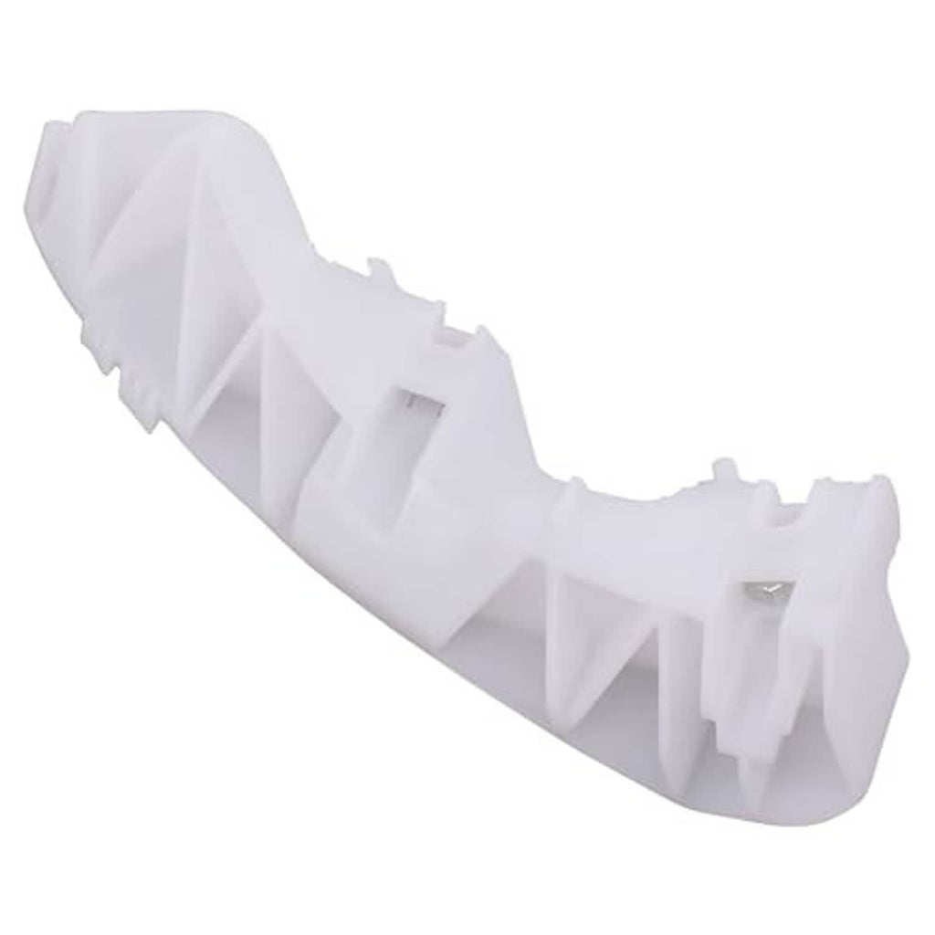 Front bumper bracket stiffener kit, white plastic side brace with tabs and mounting hole