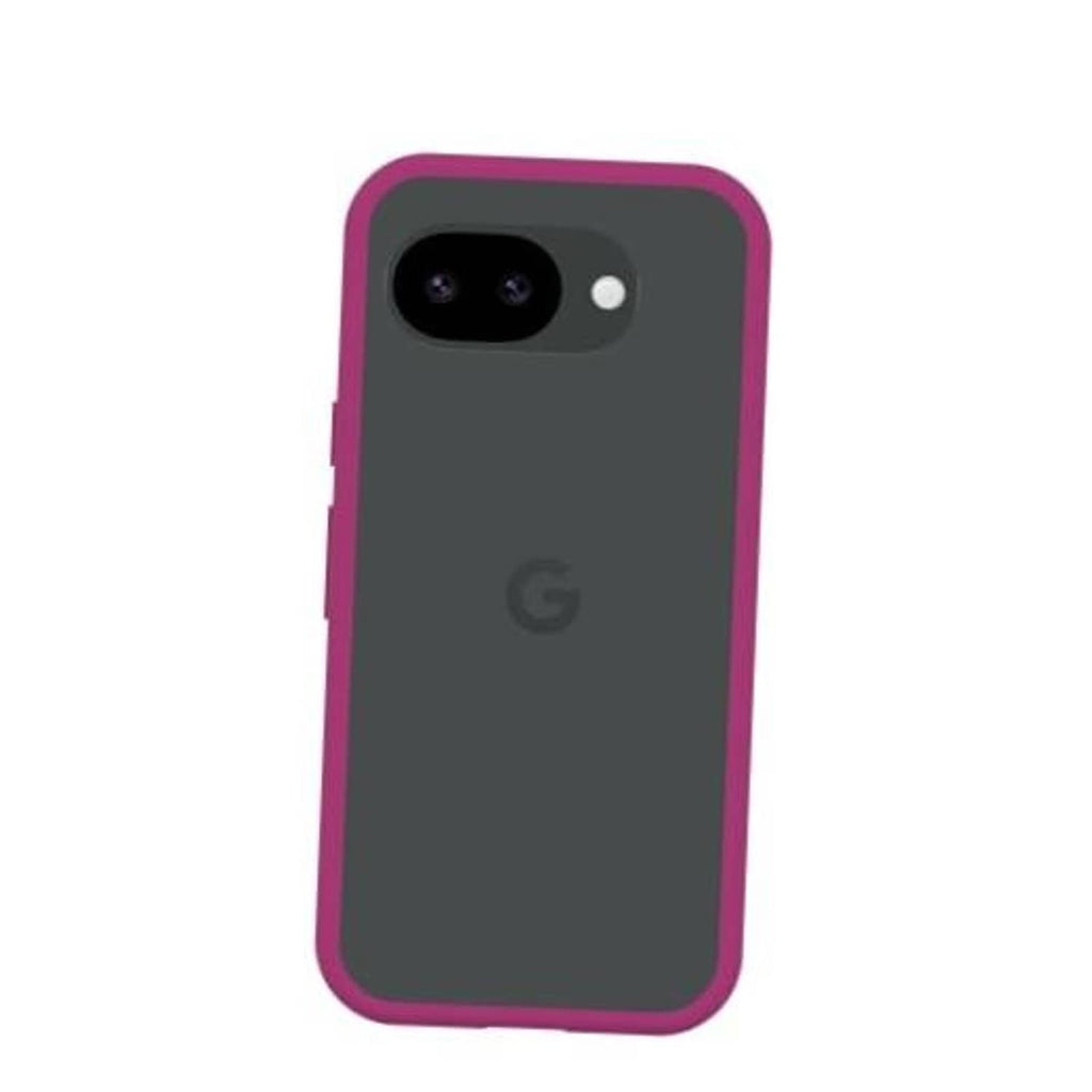 Ultra-thin rose pink phone case for Google Pixel 10a with camera cutout
