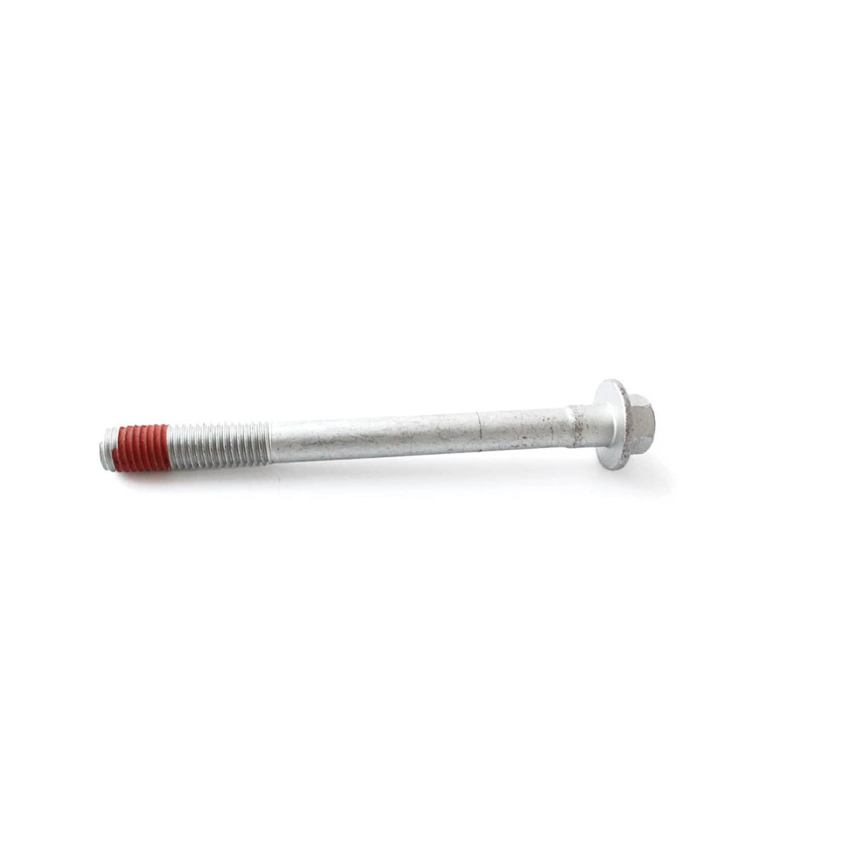 Single metal stud bolt with red thread marking and flange head