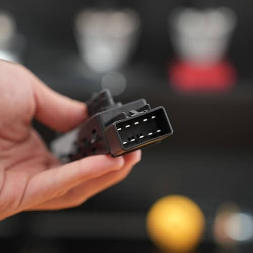 Power seat switch module with front multi-pin electrical connector