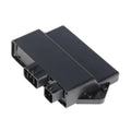 Black CDI ignition control box with electrical connectors and mounting bracket