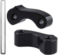 Rear window latch hinge pivots pair in black with silver alignment pin