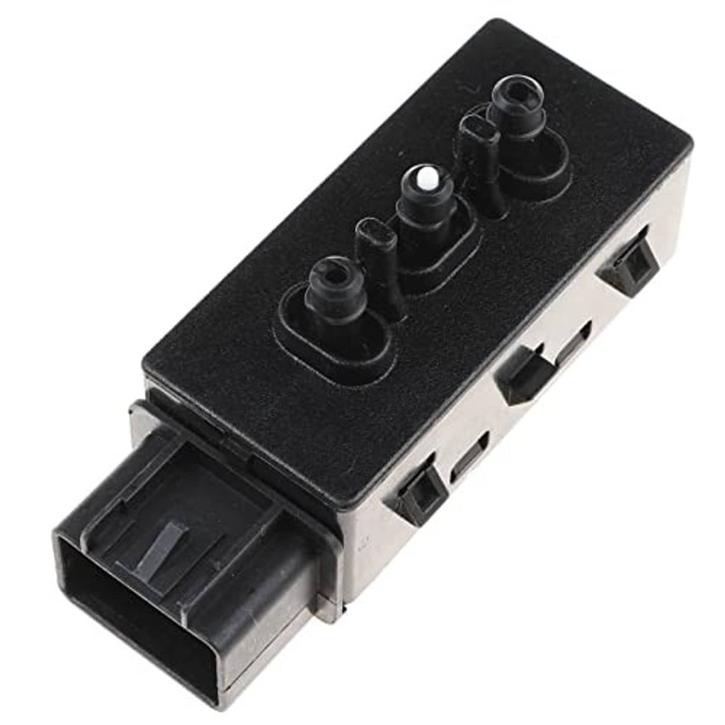 Black 6-way seat adjustment switch module with side multi-port connector and control knobs