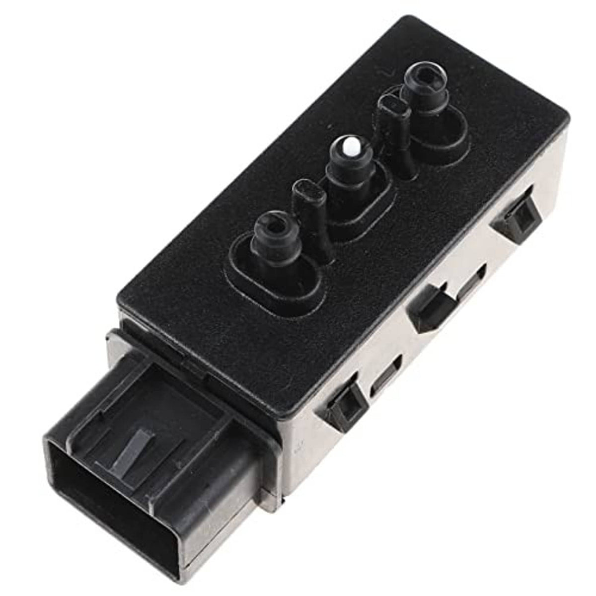 Black 6-way seat adjustment switch module with side multi-port connector and control knobs