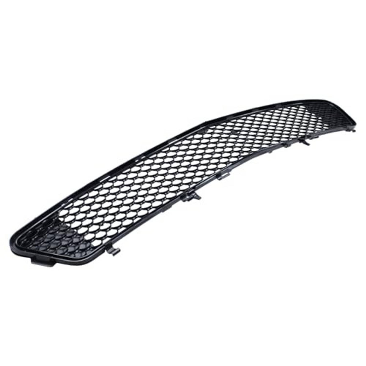Front bumper lower grille with black honeycomb mesh and underside mounting points