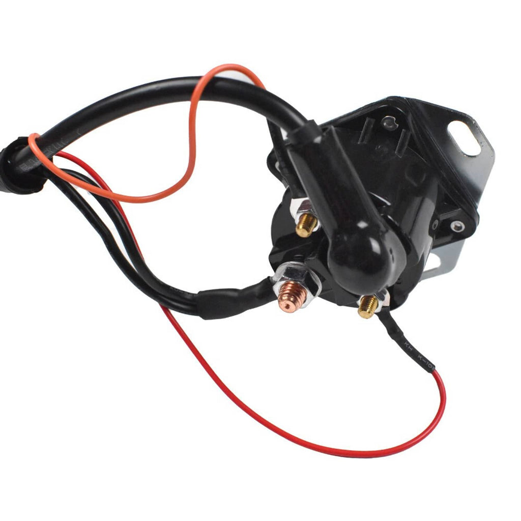 Engine wiring harness sensor module with black connector and red wire lead