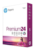 HP Premium24 printer paper ream box, 8.5 x 11, 24 lb, 500 sheets